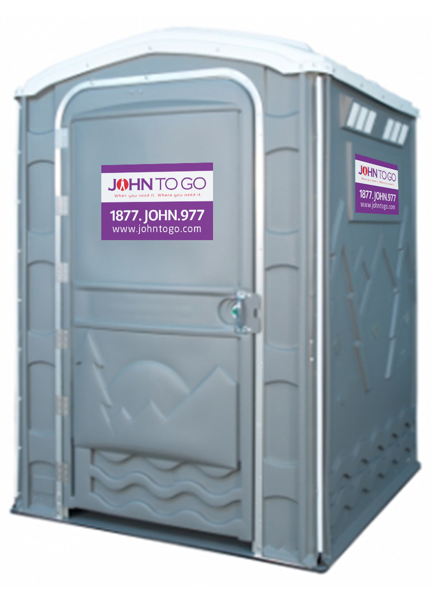 John to Go oversize flush porta potty, external