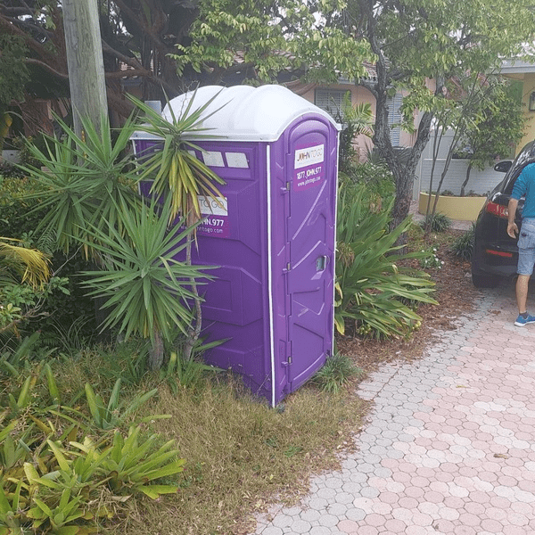 A porta potty rental in Suffolk County NY for an outdoor event