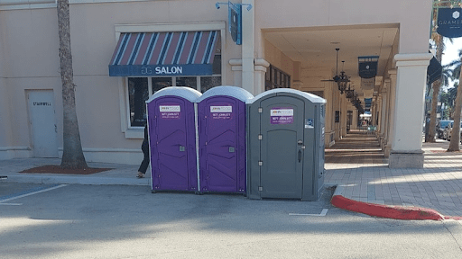 portable toilets for street work