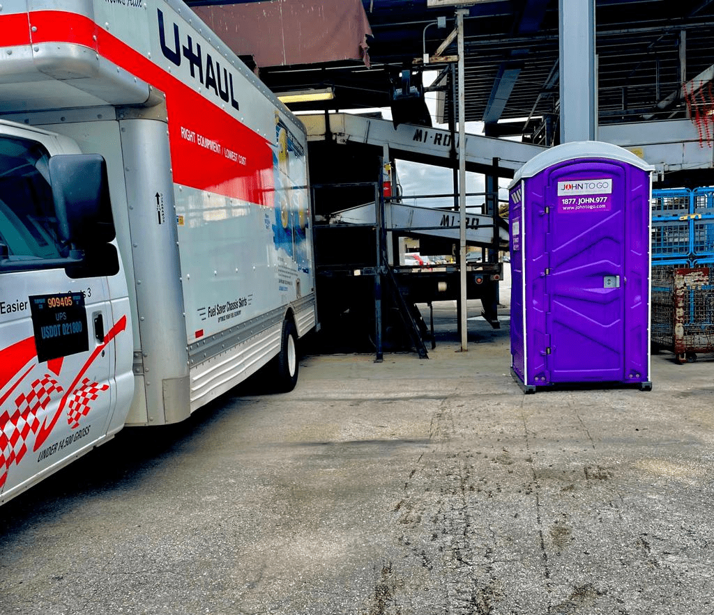 tunnel construction porta potties