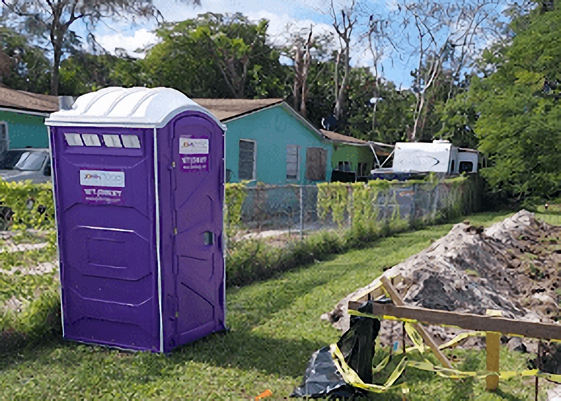 porta potties for emergency road repairs